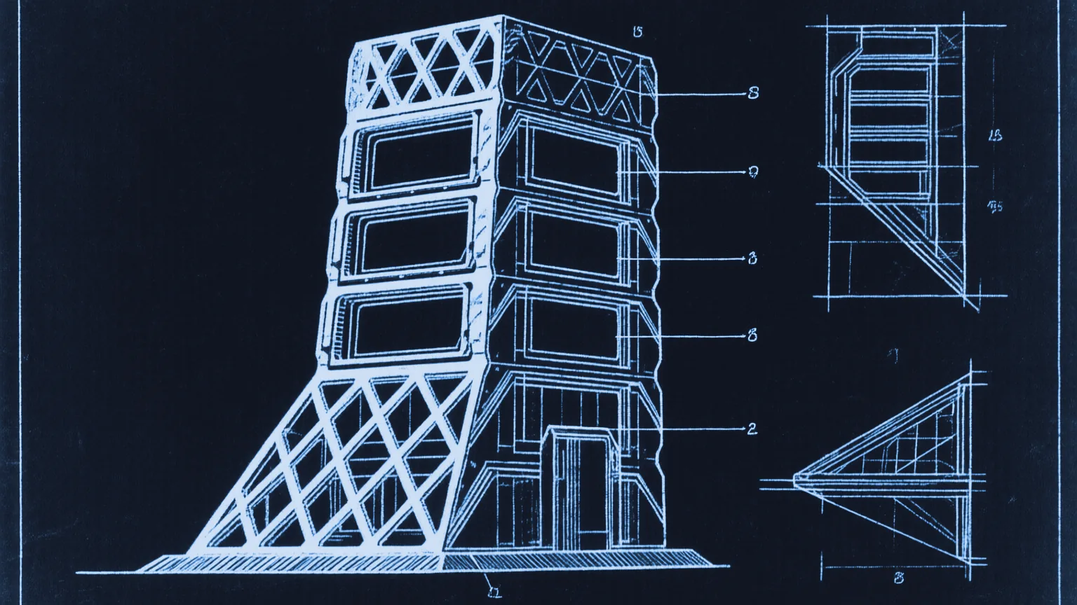 Lattice tower blueprint