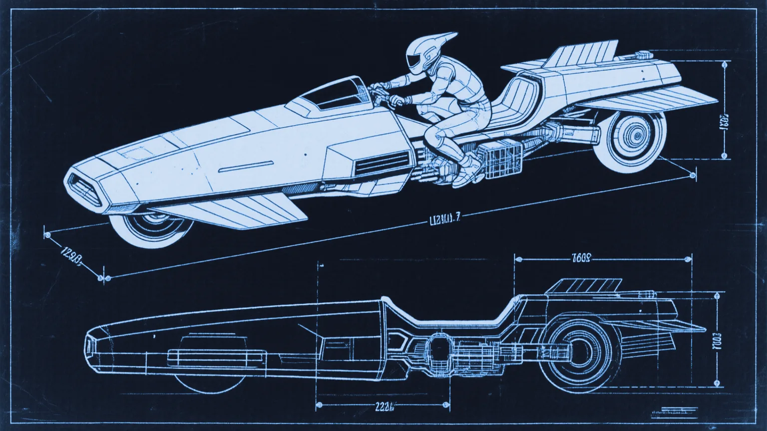 Hover speeder blueprint